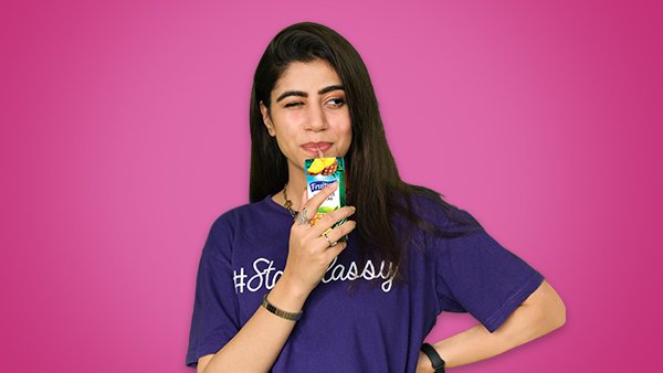 Girl drinking Juice