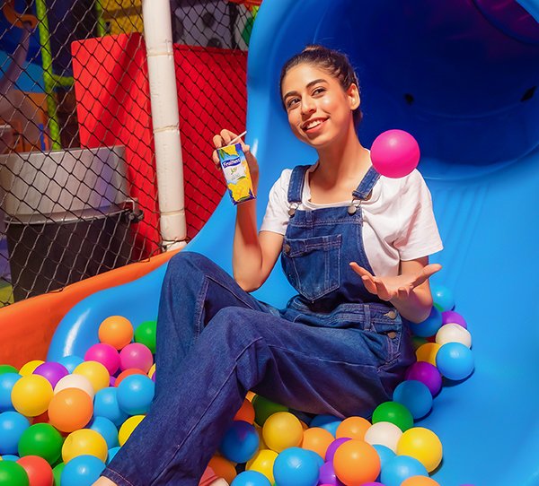 Girl in playarea